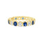 Round Brilliant Cut Sapphire & Diamond Full Hoop Eternity Ring