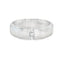 Platinum Flat Wedding Band With A Single Princess Cut Diamond