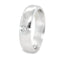 Platinum Flat Wedding Band With A Single Princess Cut Diamond