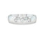 Platinum Court Wedding Band With 3 Round Brilliant Cut Diamonds