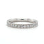 Round Brilliant Cut Diamond Grain Set Wedding Band With Milgrain Edges 0.51cts