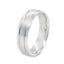 Traditional Court 6mm Wedding Band With Matt Centre & Line Detail
