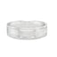 Flat Court 6mm Wedding Band With Matt Centre & Line Detail