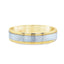 18ct Yellow Gold & Platinum Flat Wedding Band