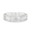 Platinum Flat 5mm Wedding Band with 6 Princess Cut Diamonds