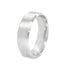 Flat Court Wedding Band with Matt Centre & Bevelled Edges