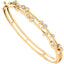 18ct Yellow Gold Fancy Diamond Bangle