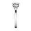 Lab Grown Cushion Cut 2.50ct Diamond Engagement Ring With Round Brilliant Cut Side Stones