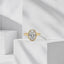 Lab Grown Oval Cut 3.04ct Diamond Engagement Ring