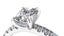 Lab Grown Radiant Cut 2.71ct Diamond Engagement Ring with Diamond Shoulders & Hidden Halo
