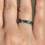 Round Brilliant Cut Emerald & Diamond 7 Stone Eternity Ring