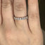 Oval Cut 1.29ct Diamond 13 Stone Half Hoop Eternity Ring