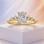 Lab Grown Oval Cut 2.53ct Diamond Engagement Ring with Diamond Shoulders