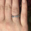 Round Brilliant Cut 0.46ct Diamond Crossover Half Hoop Eternity Ring