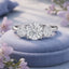 Lab Grown Round Brilliant Cut 1.56ct Diamond Trilogy Engagement Ring
