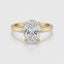 Lab Grown Oval Cut 2.60ct Diamond Solitaire Engagement Ring