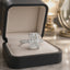 Lab Grown Diamond Cushion Cut 3.04ct Solitaire Engagement Ring With Diamond Shoulders & Hidden Halo