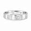 Baguette Cut 0.40ct Diamond Invisible Set Wedding Band