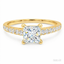 Princess Cut 1.03ct Diamond Engagement Ring with Diamond Shoulders