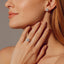 Lab Grown Round Brilliant Cut 3.01ct Diamond Solitaire Engagement Ring With Diamond Shoulders & Hidden Halo