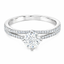 Round Brilliant Cut 0.70ct Diamond Engagement Ring with Diamond Shoulders