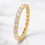 Round Brilliant Cut 1.23ct Diamond Micro Set Full Hoop Wedding Band