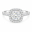 Round Brilliant Cut 0.81ct Diamond Halo Engagement Ring