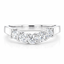 Round Brilliant Cut 0.50ct Diamond 5 Stone Wishbone Eternity Ring