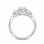 Round Brilliant Cut 1.00ct Diamond Trilogy Engagement Ring