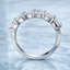 Emerald Cut 1.94ct Diamond 6 Stone Eternity Ring