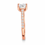 Princess Cut 1.03ct Diamond Engagement Ring with Diamond Shoulders