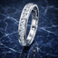 Round Brilliant Cut 0.75ct Diamond Half Hoop Eternity Ring