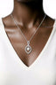 Round Brilliant Cut Diamond Drop Pendant