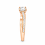 Round Brilliant Cut 0.70ct Diamond Engagement Ring with Diamond Shoulders