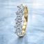 Round Brilliant Cut 1.09ct Diamond 5 Stone Half Hoop Eternity Ring