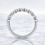 Round Brilliant Cut 0.56ct Diamond 9 Stone Shared Claw Wedding Band