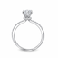 Round Brilliant Cut 0.80ct Diamond Engagement Ring with Diamond Shoulders & Hidden Halo