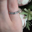 Round Brilliant Cut Diamond Grain Set Wishbone Wedding Band 0.40cts