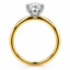 Lab Grown Oval Cut 2.20ct Diamond Solitaire Engagement Ring