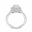 Pear Cut 1.00ct Diamond Double Halo Engagement Ring