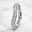 Round Brilliant Cut Diamond Grain Set Wishbone Wedding Band 0.40cts