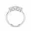 Round Brilliant Cut 0.55ct Diamond Trilogy Engagement Ring