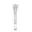 Round Brilliant Cut 0.70ct Diamond Engagement Ring with Diamond Shoulders