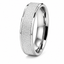 Men's Flat Court 5mm Frosted Pattern Wedding Band