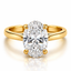 Lab Grown Oval Cut 2.01ct Diamond Solitaire Engagement Ring