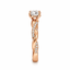 Round Brilliant Cut 0.70ct Diamond Engagement Ring with Diamond Shoulders