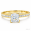 Princess Cut 0.71ct Diamond Engagement Ring with Diamond Shoulders