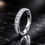 Round Brilliant Cut Diamond Channel Set Wedding Band 0.50cts