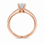 Cushion Cut 0.70ct Diamond Engagement Ring with Diamond Shoulders