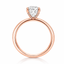Lab Grown Round Brilliant Cut 1.06ct Diamond Solitaire Engagement Ring with Diamond Claws